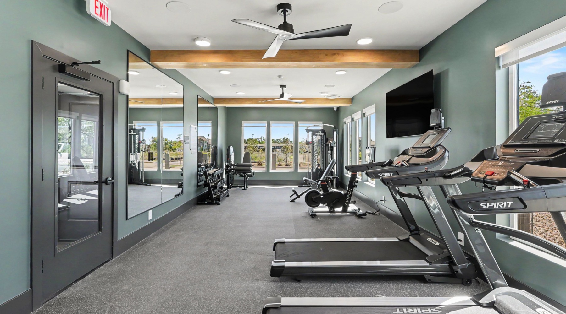Fitness Center with weight equipment and cardio equipment