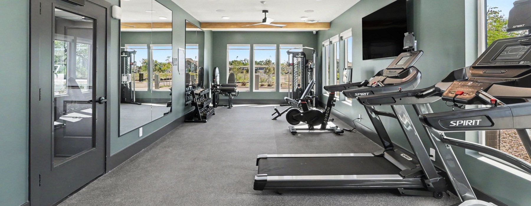 Fitness Center with Cardio and Weight Equipment