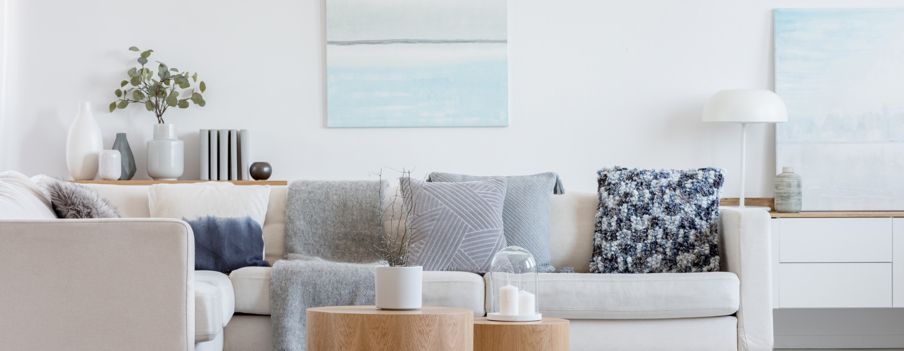 a living room with a couch