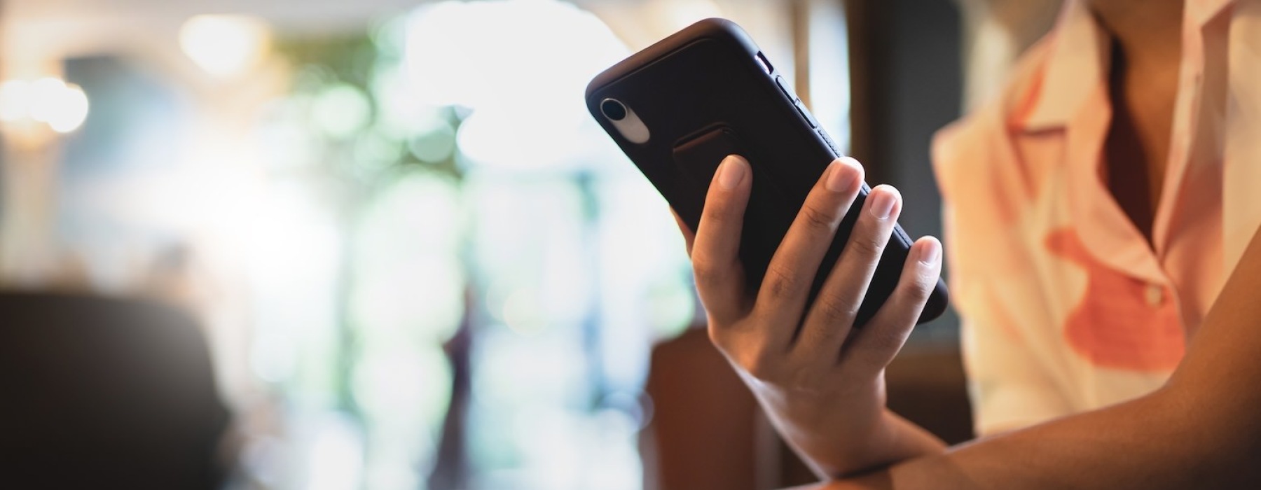 a person holding a phone